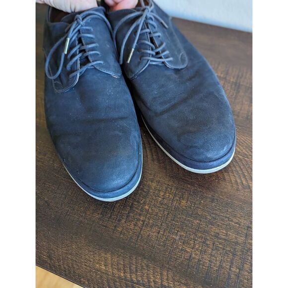 John Varvatos Star USA Navy Blue Suede Derby Oxford Shoes - Size 9.5 main image 12